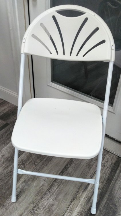 Chairs Formal Fan Back -White Finish