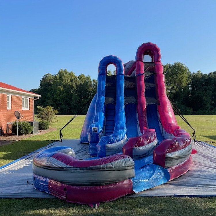20FT Dual Lane Candy Express Slide (WET ONLY)