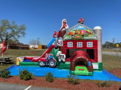 On the Farm: Combo Bouncer Dry (Wet add Option) & Games